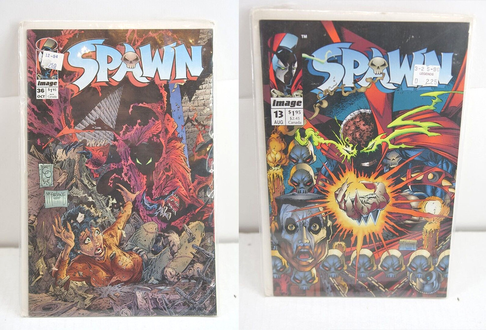 Spawn 36 & 13 Comic 1995 Low Print Run Todd McFarlane & Greg Capullo